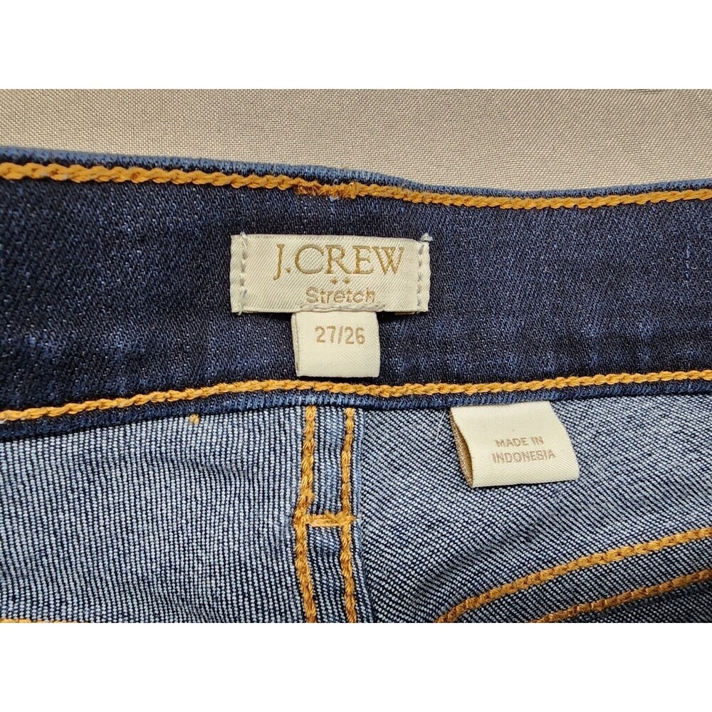 J.Crew Women's Stretch Blue Jeans Size 27 / 26 E0821 - Picture 9 of 10